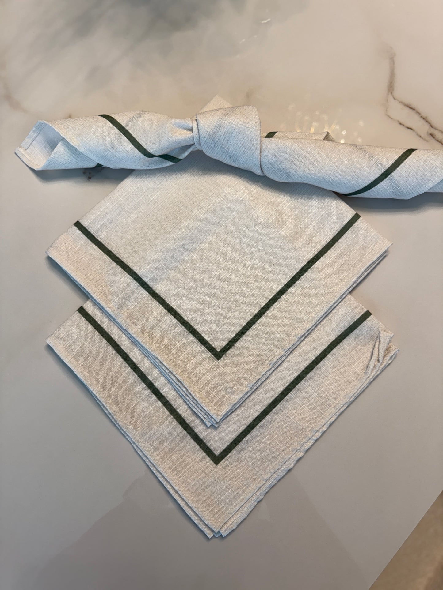 Napkin Green/Beige