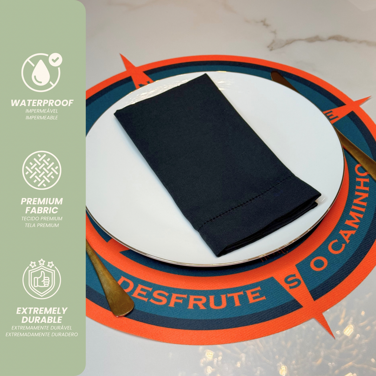 Legendários Compass Placemat