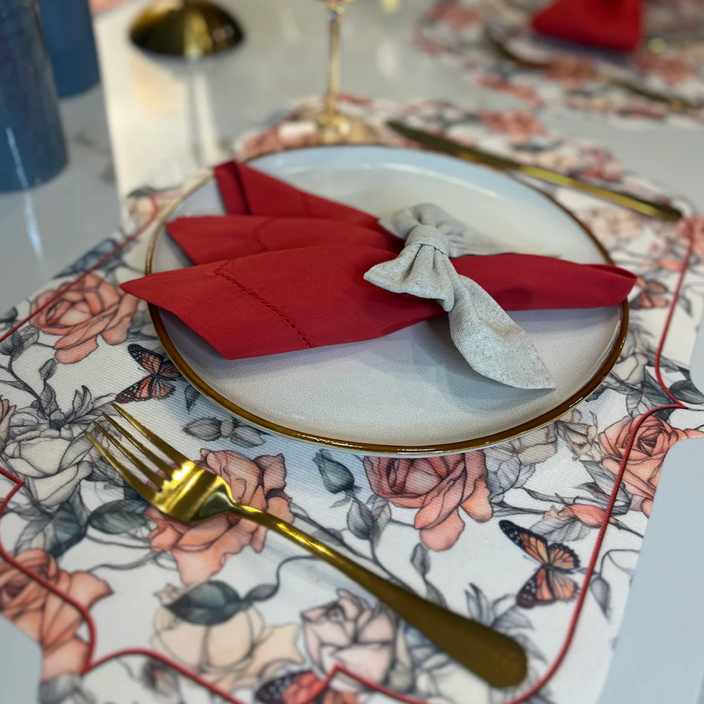 Butterfly Orange Provence Placemat