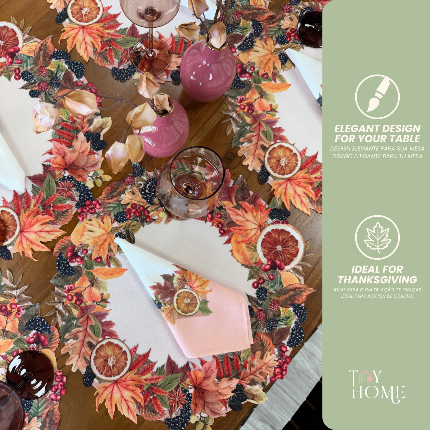 Autumn Fall Wreath Placemat