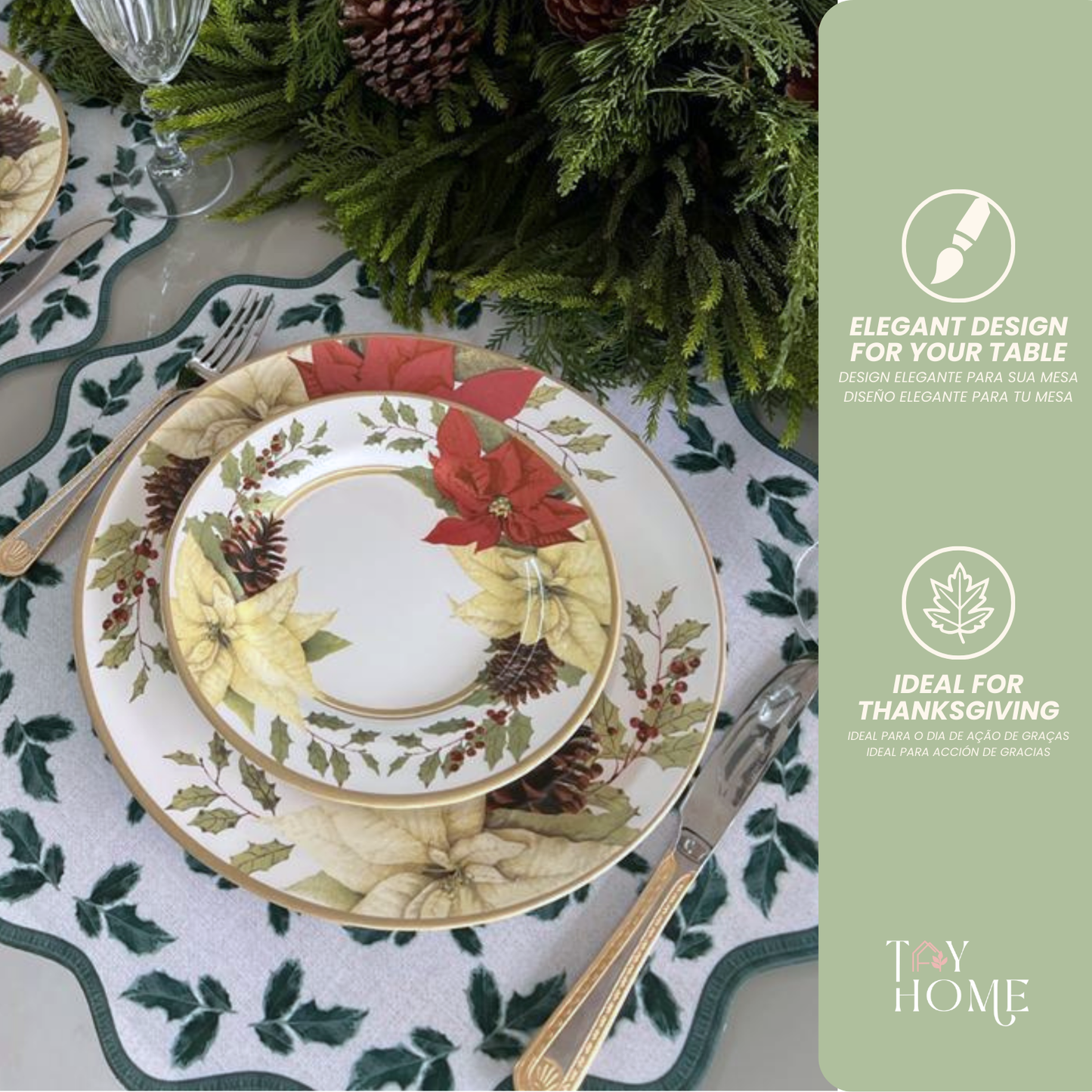 Holly Wreath Placemat