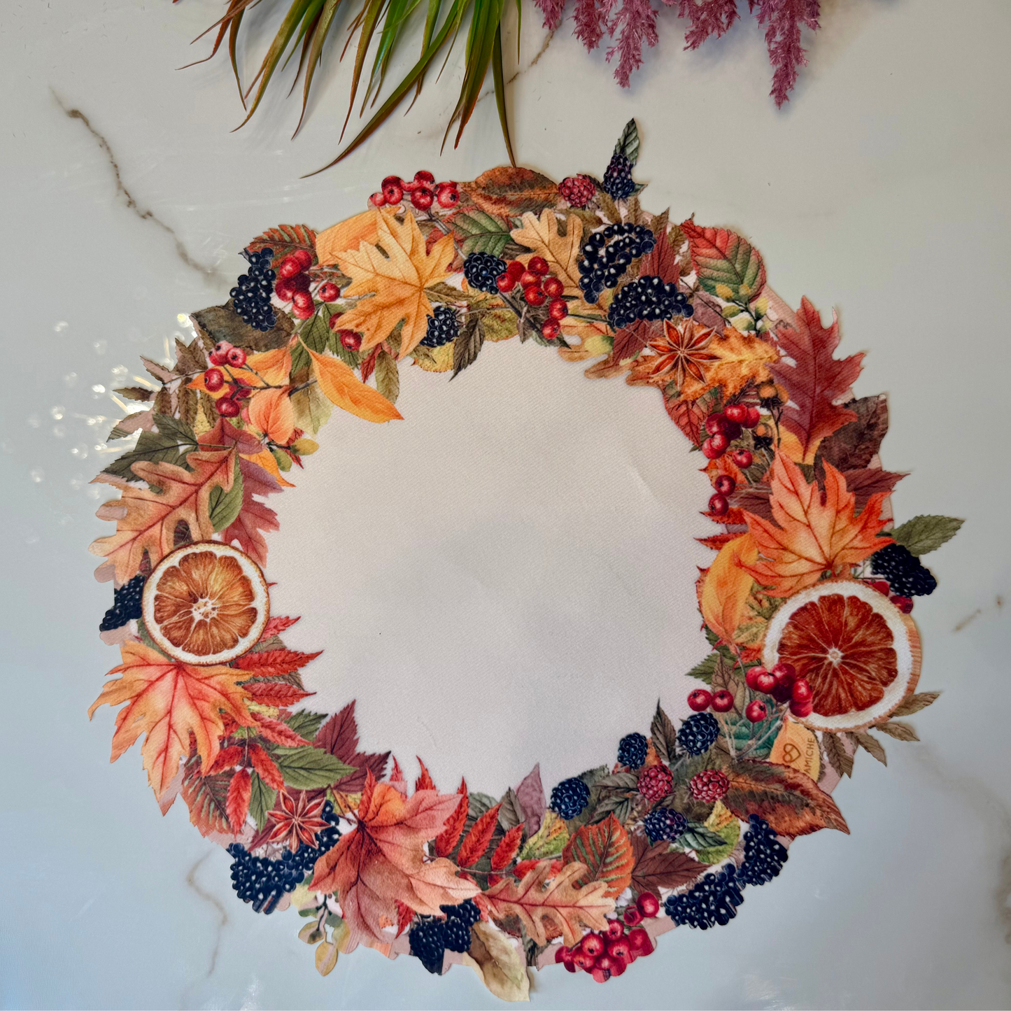 Fall Wreath Placemat