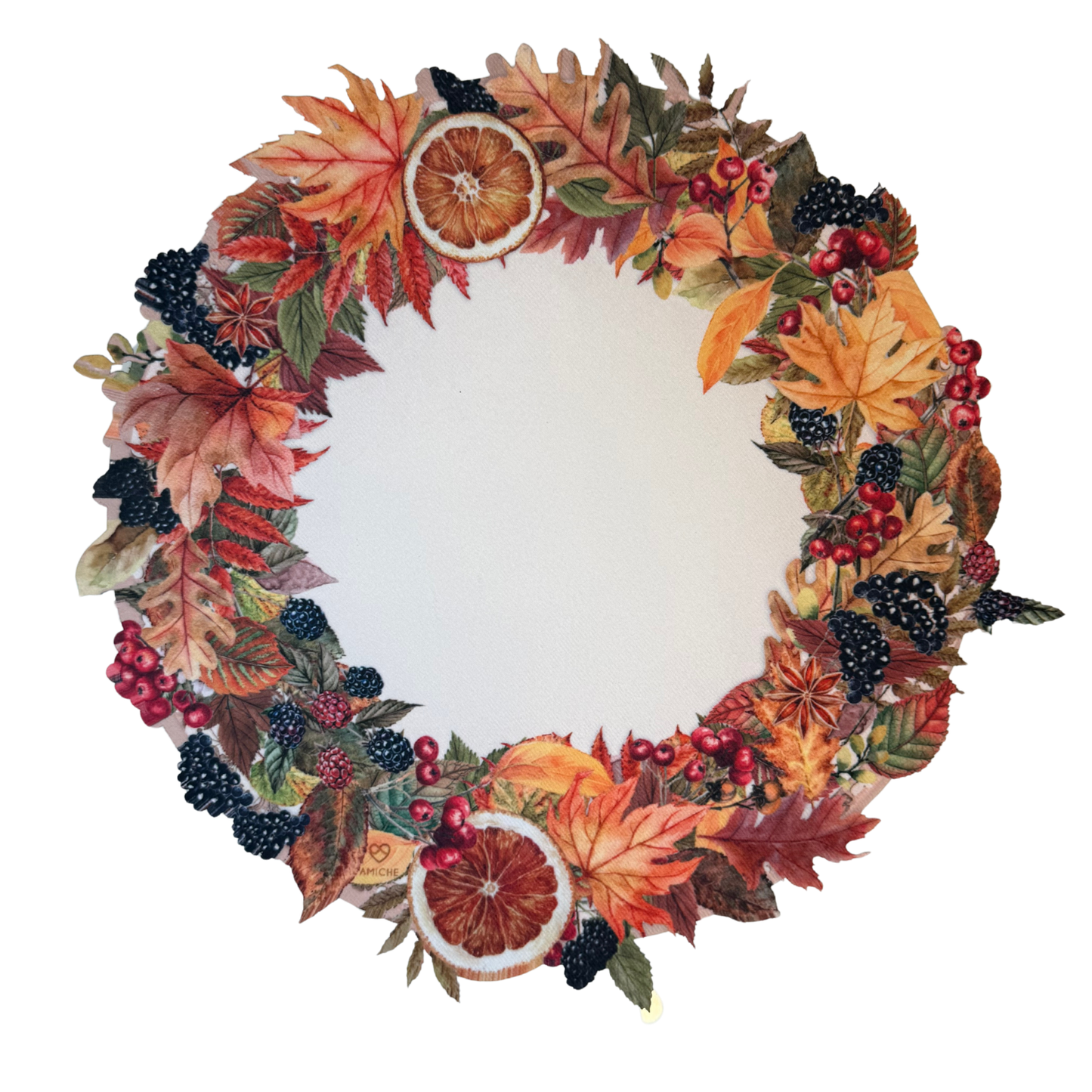 Autumn Fall Wreath Placemat