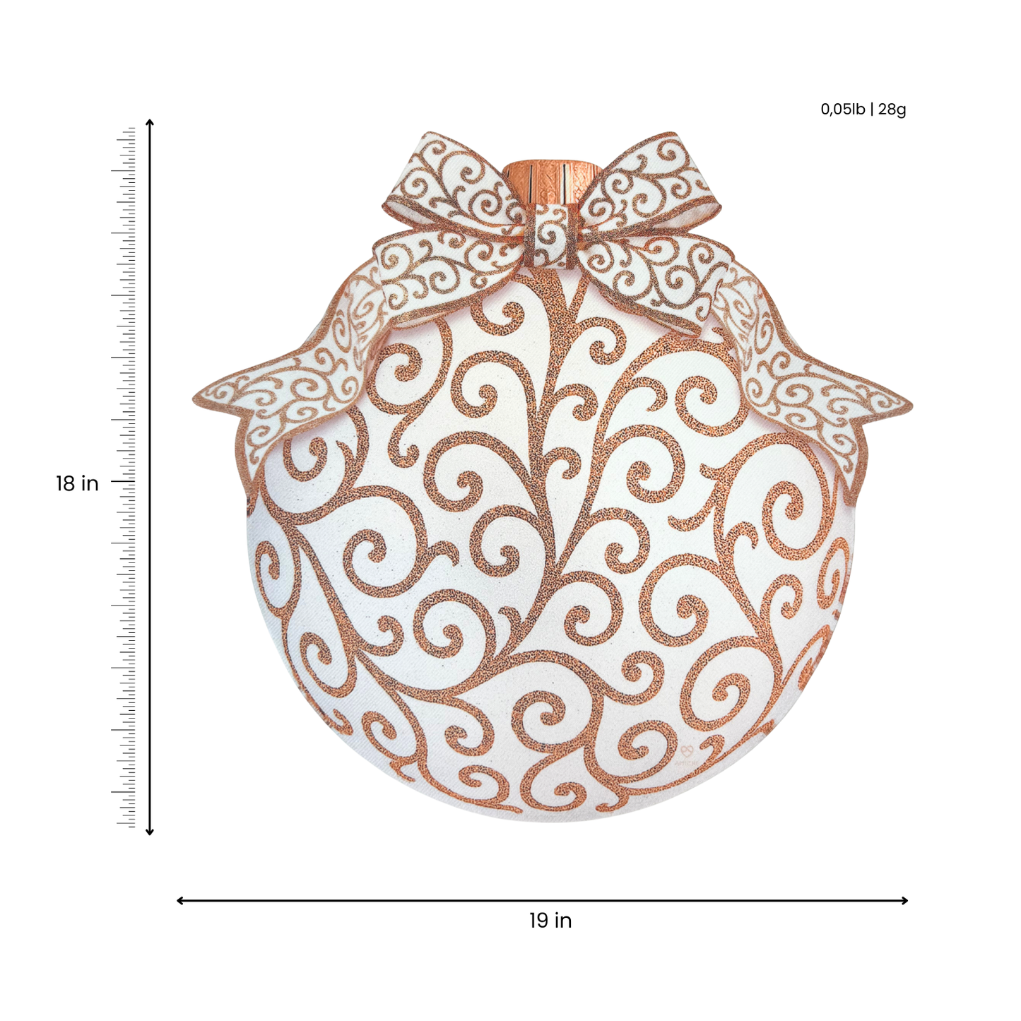 Gold Christmas Ornament Placemat