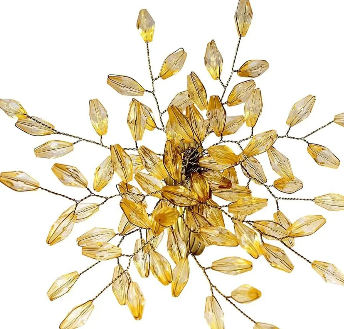 Gold Crystal Napkin Ring with Nickel Plated Base