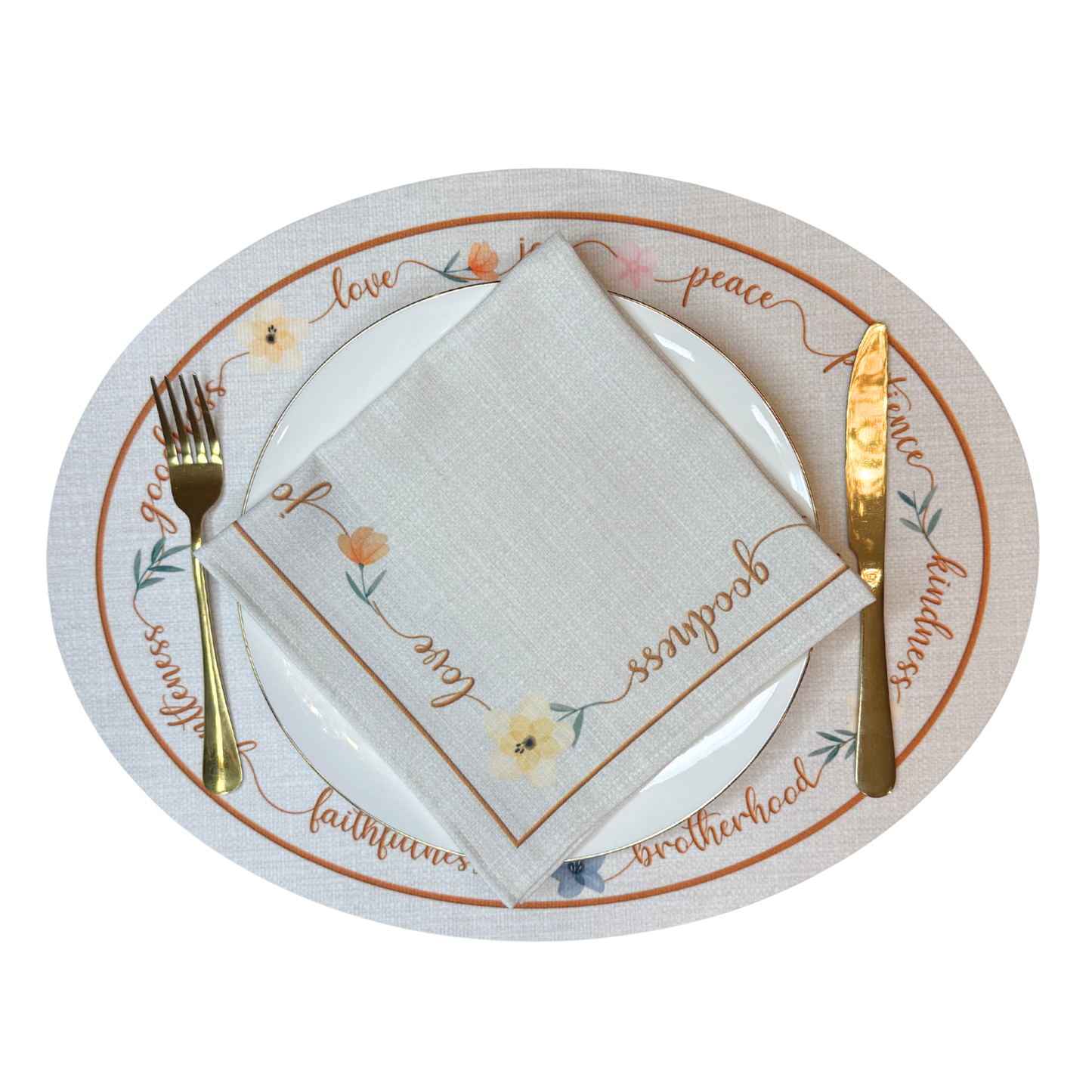Gratitude & Virtues Placemat