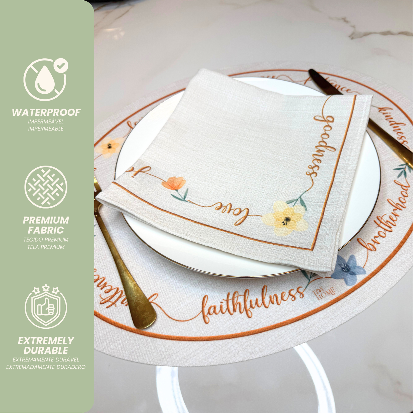 Gratitude & Virtues Placemat