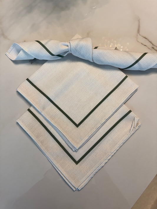 Napkin Green/Beige