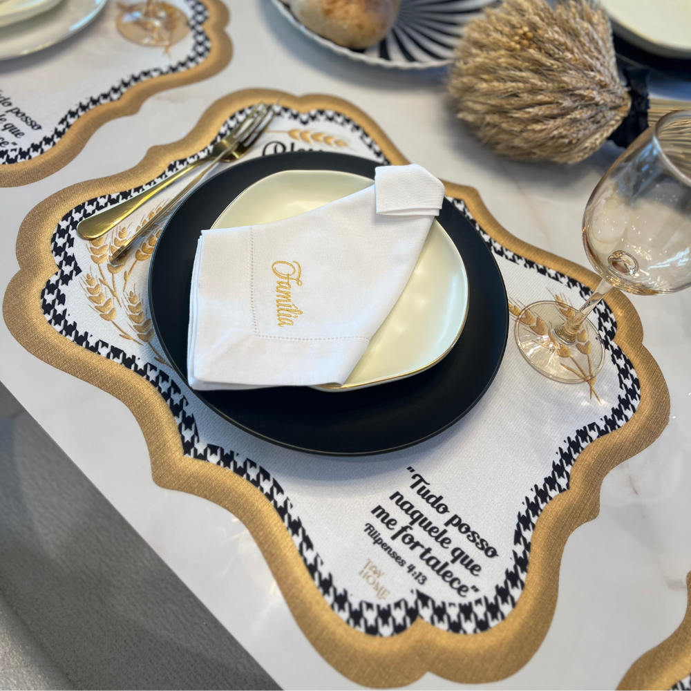 Blessed Bible Verse Velvet Placemat