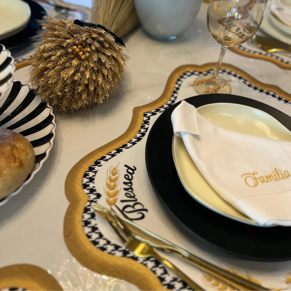 Blessed Bible Verse Velvet Placemat