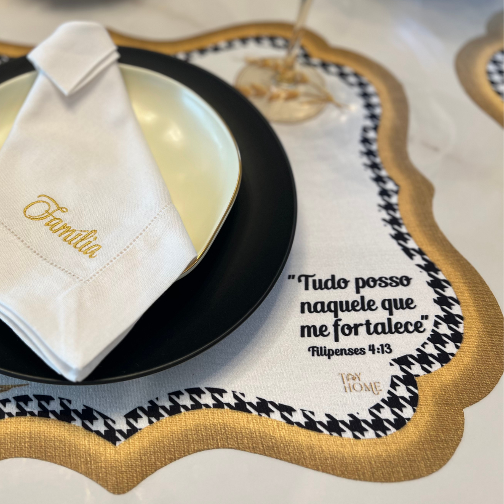 Blessed Bible Verse Velvet Placemat