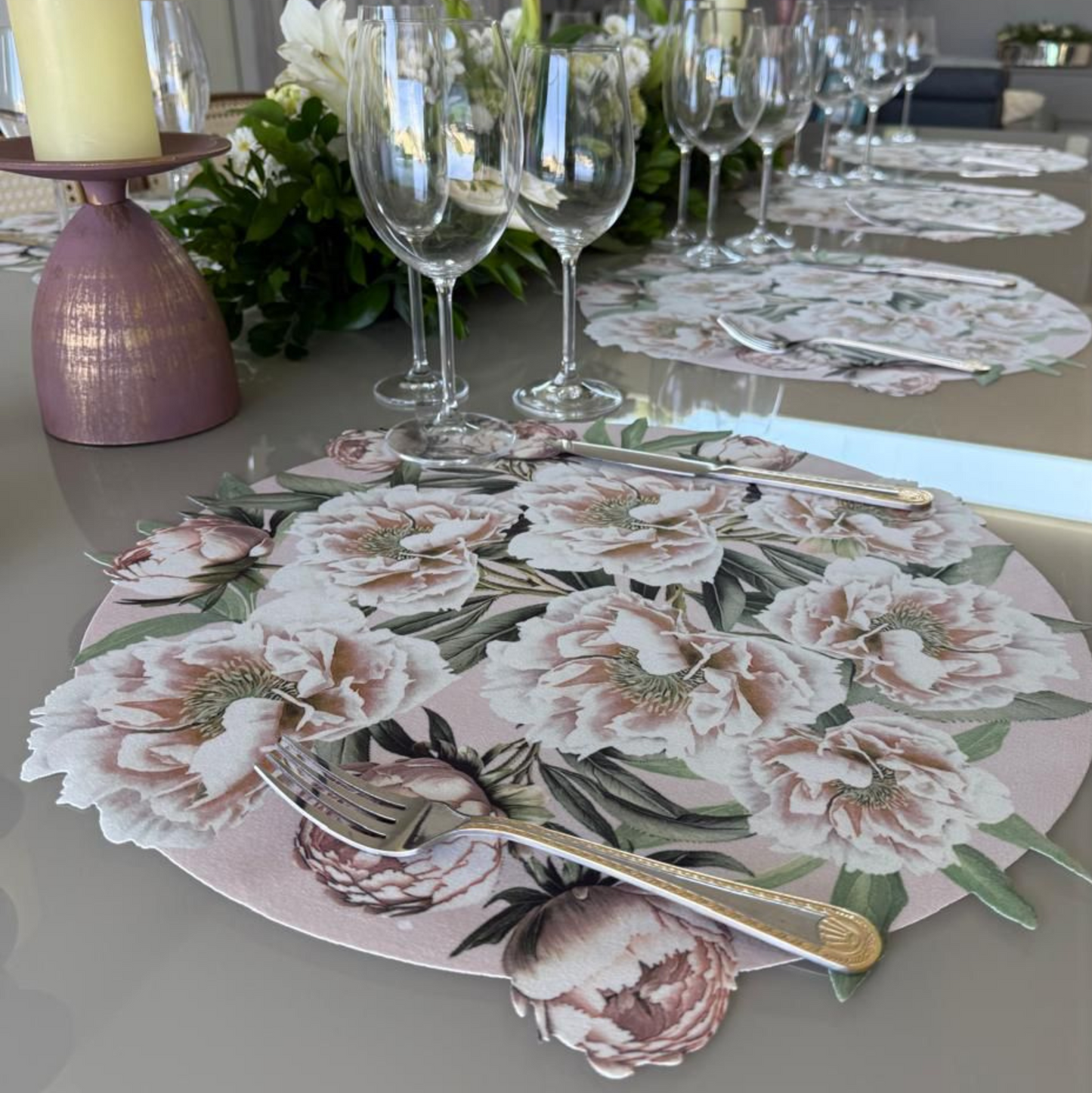Peony Floral Placemat