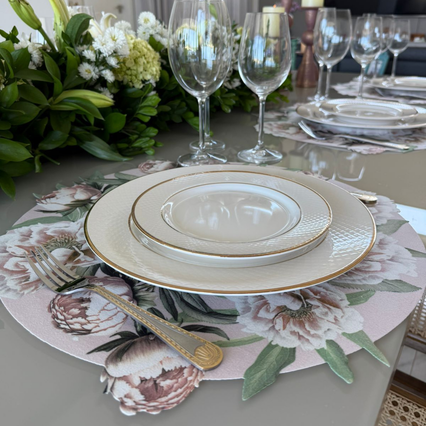 Peony Floral Placemat