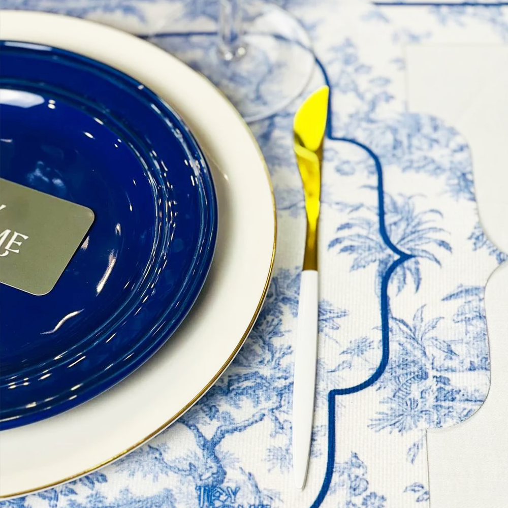 Toile de Jouy Blue Placemat