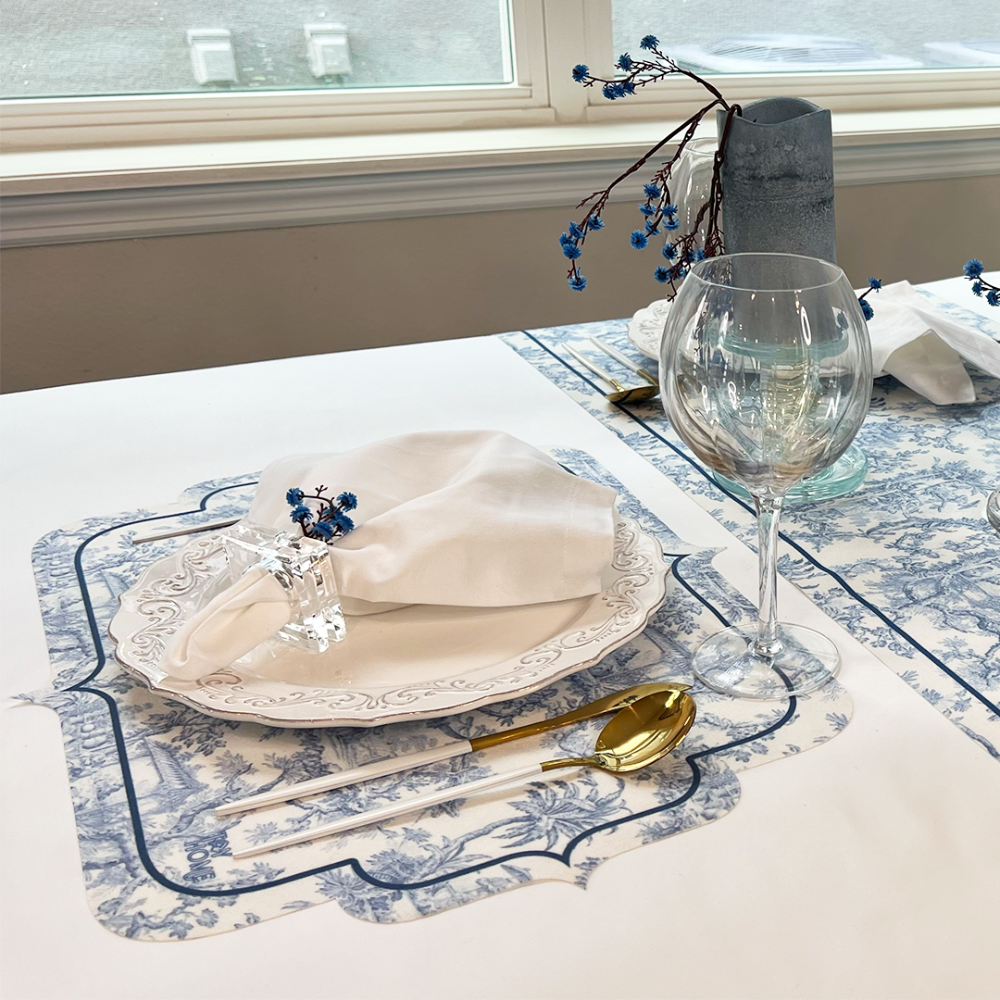 Toile de Jouy Blue Placemat