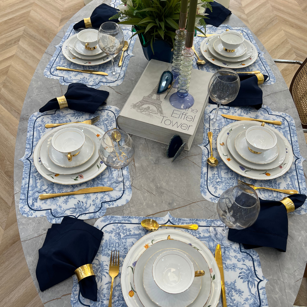 Toile de Jouy Blue Placemat