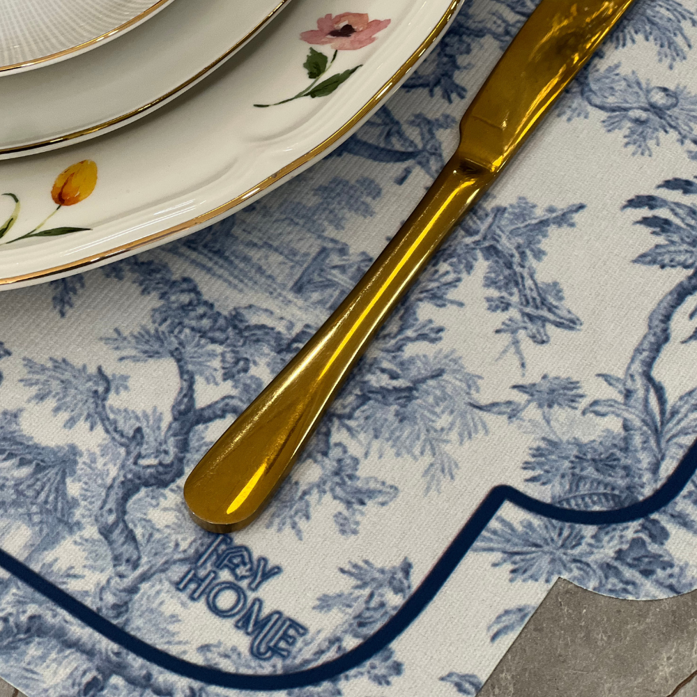 Toile de Jouy Blue Placemat