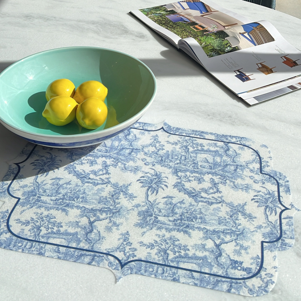 Toile de Jouy Blue Placemat