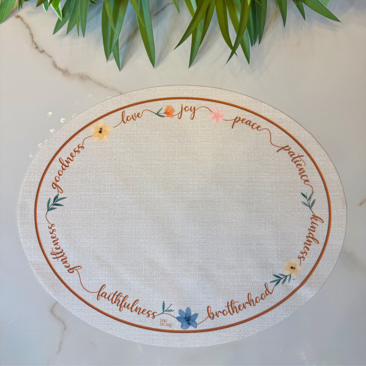 Words of Autumn Round Placemat