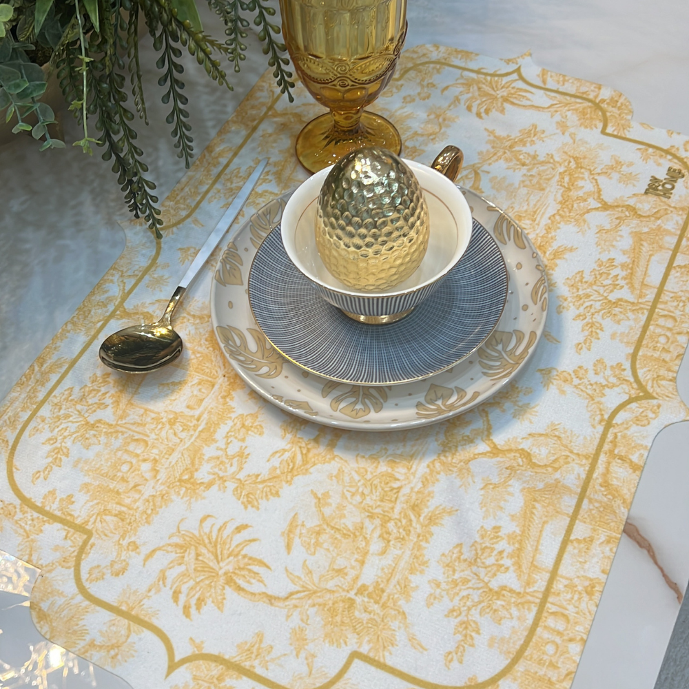 Toile de Jouy Yellow Placemat