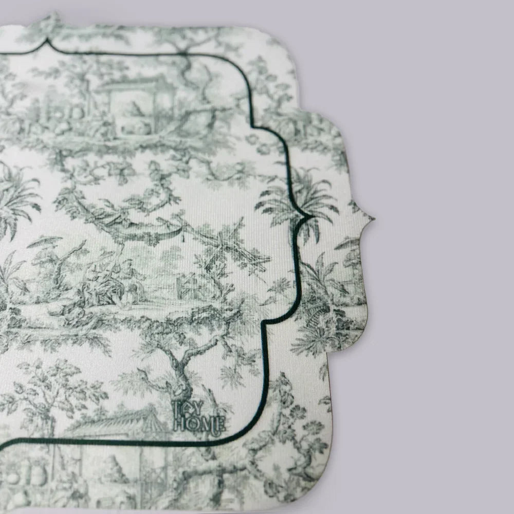Toile de Jouy Green Placemat