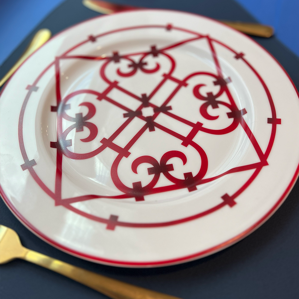 Luxury Marsala Dinner Plates Set  - 2 Pieces