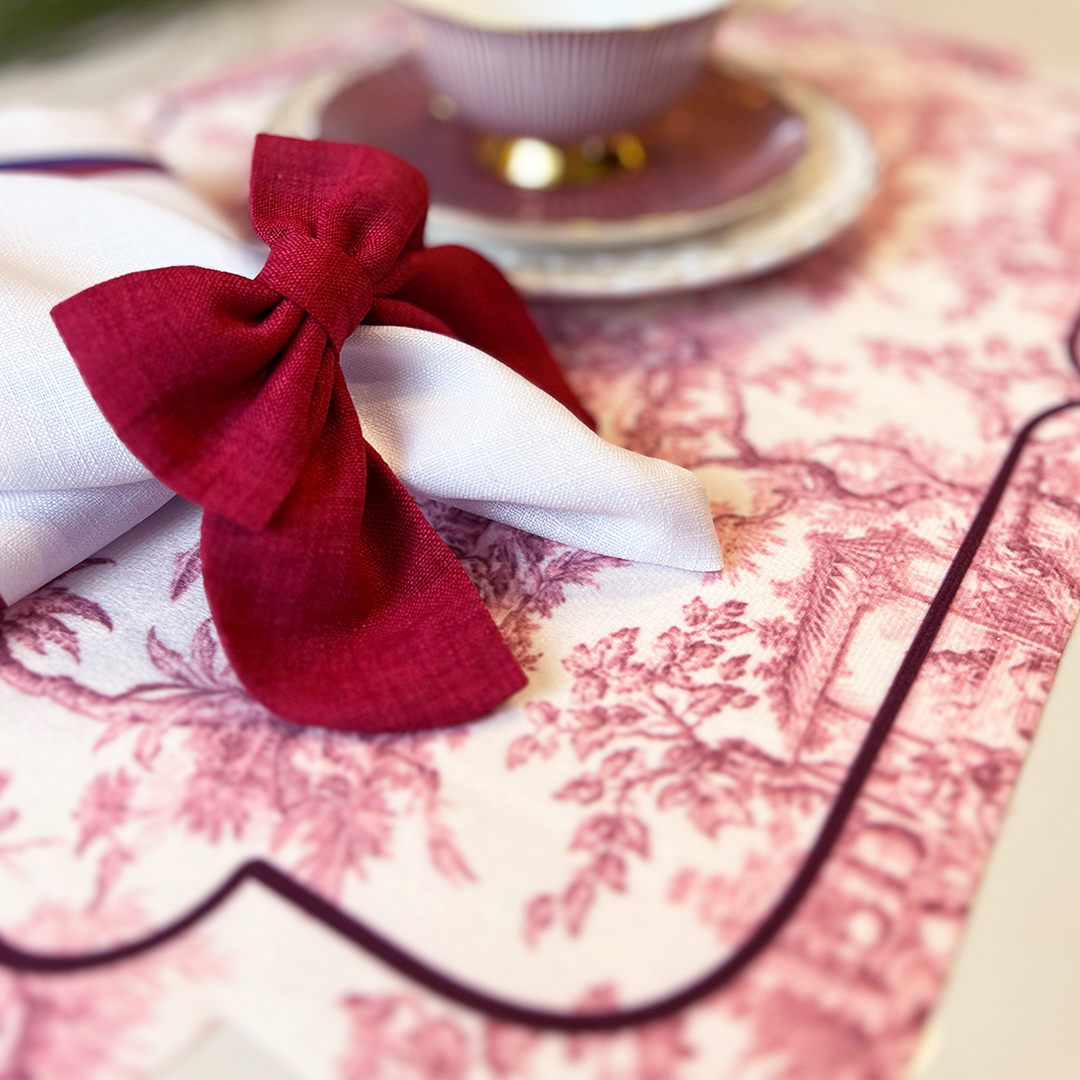 Toile de Jouy Marsala Placemat