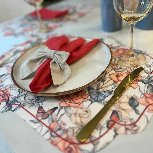 Butterfly Orange Provence Placemat